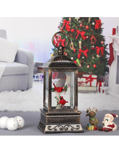 Globo de Nieve Iluminado Musical Eyrosa Cardenal Navidad 1.32kg