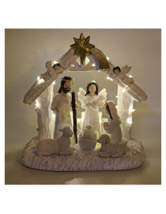 Juego de Natividad Interior WANCHIY con Luces LED 8 Piezas