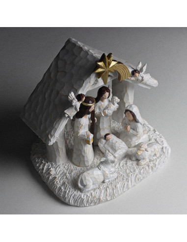 Juego de Natividad Interior WANCHIY con Luces LED 8 Piezas
