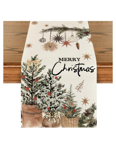 Corredor de Mesa Artoid Mode 33x183 cm Navidad Acebo