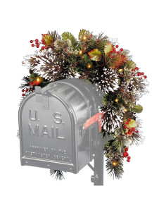 Adorno de Buzón Navideño National Tree 0.91m con Luces LED