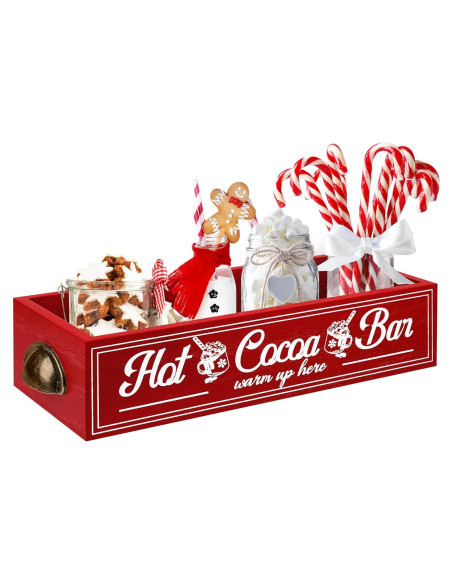 Caja de Almacenamiento de Madera TURSTIN para Chocolate Caliente