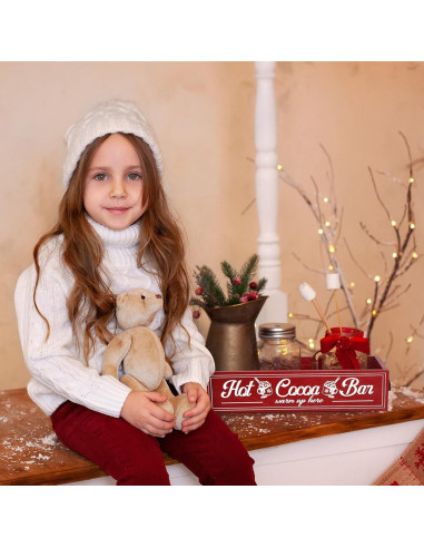 Caja de Almacenamiento de Madera TURSTIN para Chocolate Caliente