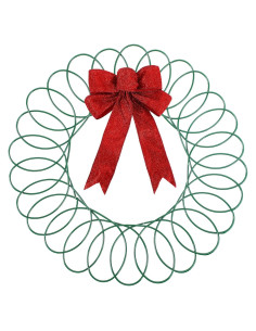 Soporte de Tarjetas de Navidad Fullhawl Corona Metal 30.48 cm