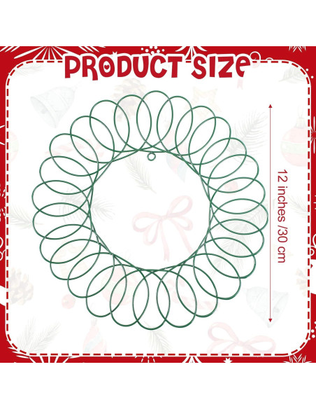 Soporte de Tarjetas de Navidad Fullhawl Corona Metal 30.48 cm