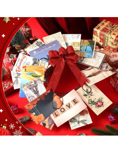 Soporte de Tarjetas de Navidad Fullhawl Corona Metal 30.48 cm