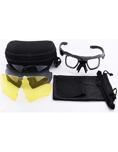 Gafas Tácticas de Combate GalaxyLense - 3 Lentes Policarbonato