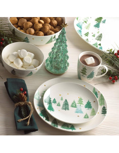 Tazón para Servir Lenox Balsam Lane 24.1 cm Porcelana Verde 2