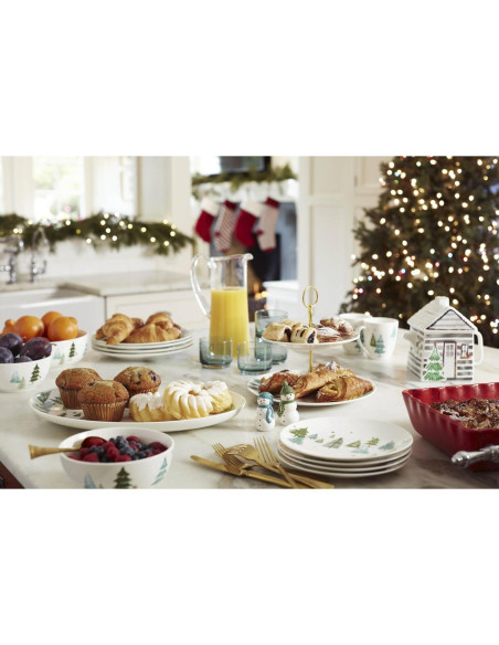 Tazón para Servir Lenox Balsam Lane 24.1 cm Porcelana Verde