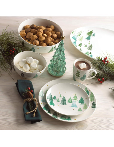 Tazón para Servir Lenox Balsam Lane 24.1 cm Porcelana Verde