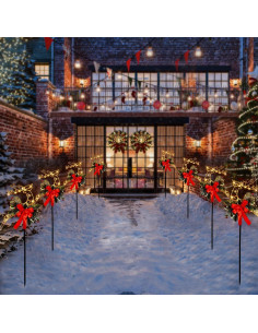 Luces de Estaca Solar HUYIENO 2 Pack Ciervo Decoración Jardín 2