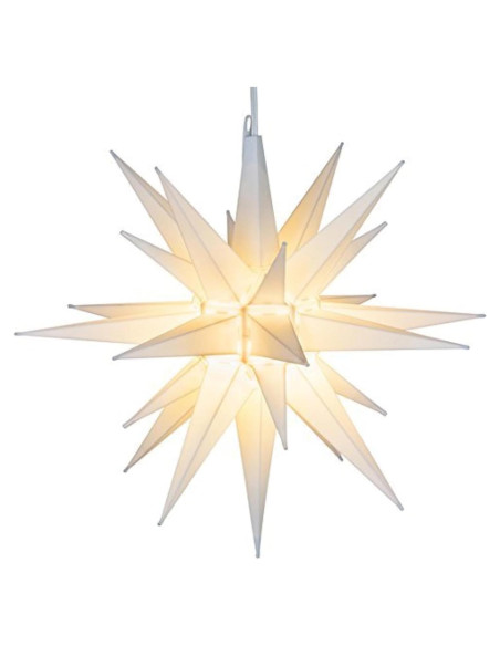 Estrella Moraviana LED Blanca Cálida 53 cm - Decoración Navideña