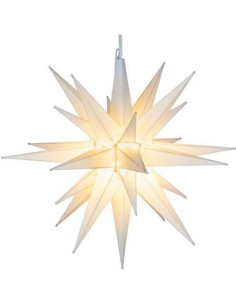 Estrella Moraviana LED Blanca Cálida 53 cm - Decoración Navideña 2