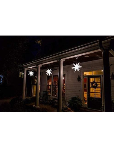 Estrella Moraviana LED Blanca Cálida 53 cm - Decoración Navideña