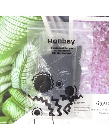 Guirnalda de Estrellas de Papel Brillante Honbay 2PCS 7 cm Negro
