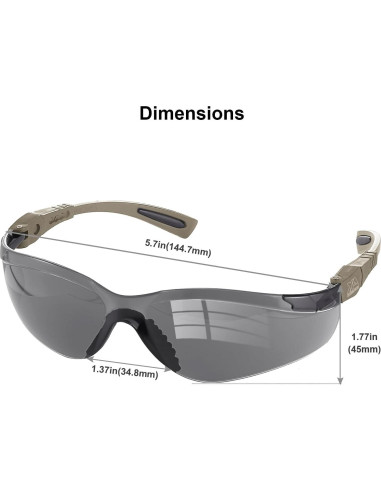 Gafas de Tiro Xaegistac Antivaho con Estuche Duro