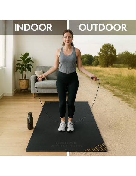 Cuerda de Velocidad Honor Athletics + Alfombrilla 91x122 cm