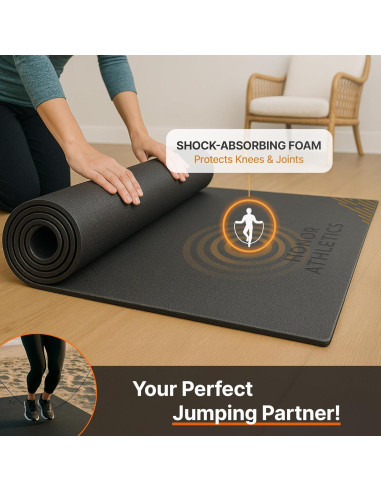 Cuerda de Velocidad Honor Athletics + Alfombrilla 91x122 cm