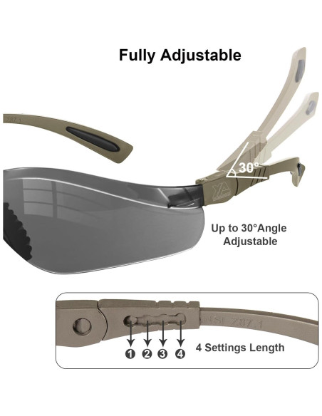 Gafas de Tiro Xaegistac Antivaho con Estuche Duro