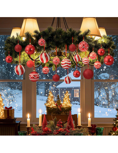 Juego de Decoración Navideña Suncalla 47 Piezas Guirnalda 2.7m