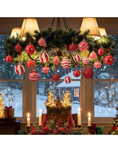 Juego de Decoración Navideña Suncalla 47 Piezas Guirnalda 2.7m