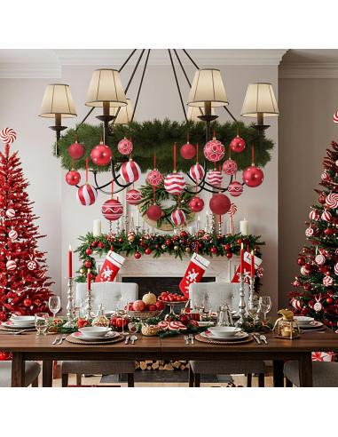 Juego de Decoración Navideña Suncalla 47 Piezas Guirnalda 2.7m