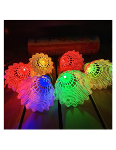 Volantes de Bádminton LED Leadge - 6 Piezas Multicolor
