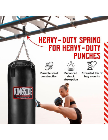 Resorte para bolsa de boxeo Ringside hasta 68 kg acero