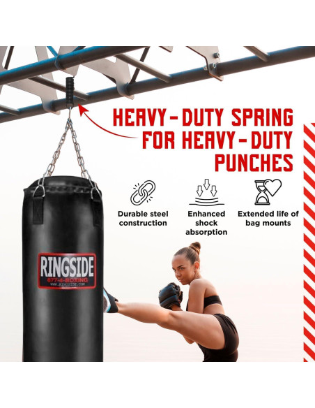 Resorte para bolsa de boxeo Ringside hasta 68 kg acero