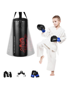 Conjunto Saco de Boxeo GYMAX para Niños 20 kg con Guantes