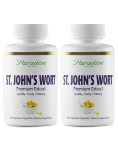 Extracto de Hierba de San Juan Paradise Herbs 90 Cápsulas Veganas