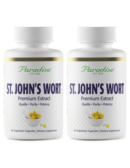 Extracto de Hierba de San Juan Paradise Herbs 90 Cápsulas Veganas