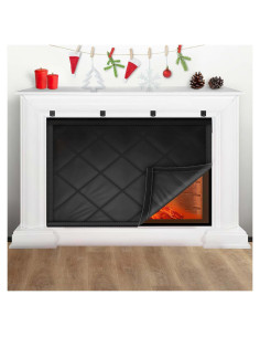 Cubierta de Chimenea CADARA 84cm x 74cm Aislante Negro