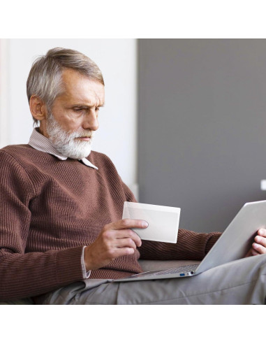 100 Tarjetas Lupa de Aumento Ubamdom 3x Portátiles 8.4x5.6cm