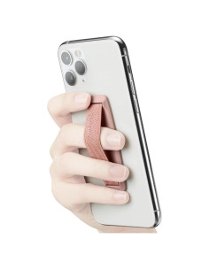 Agarre Universal Spigen Flex Strap Oro Rosa para Smartphone