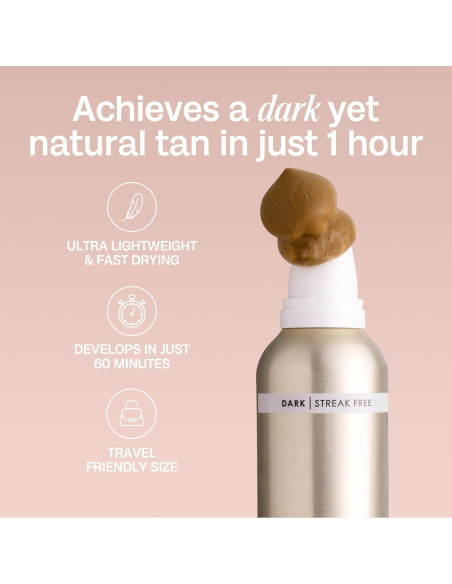 Autobronceador Espuma Bali Body 127 ml - Sombra Oscura, Secado Rápido