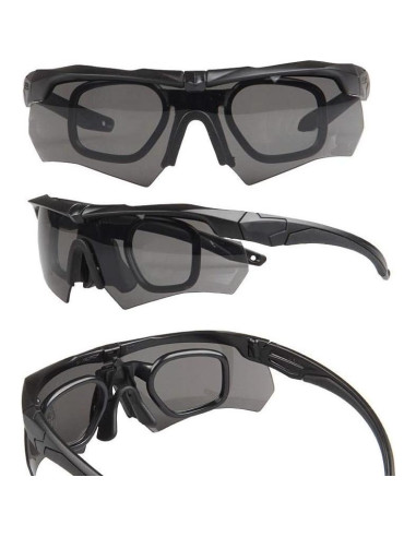 Gafas Tácticas GalaxyLense - Gafas de Tiro - 3 Lentes