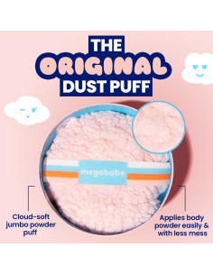 Puff de Polvo Corporal Megababe - Tamaño Grande 15.24 cm 2