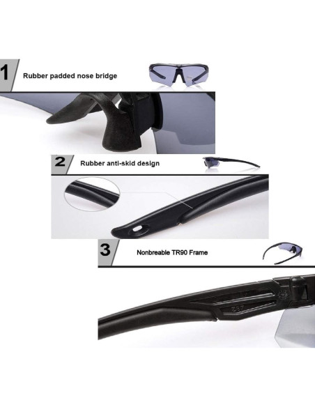 Gafas Tácticas GalaxyLense - Gafas de Tiro - 3 Lentes