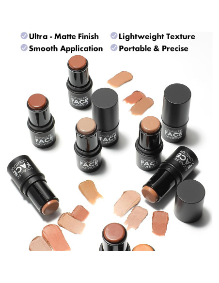 Barra de Contorno FOCALLURE 5.95g Mate Tortilla - Maquillaje Profesional