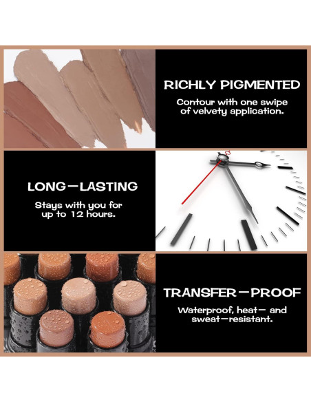 Barra de Contorno FOCALLURE 5.95g Mate Tortilla - Maquillaje Profesional