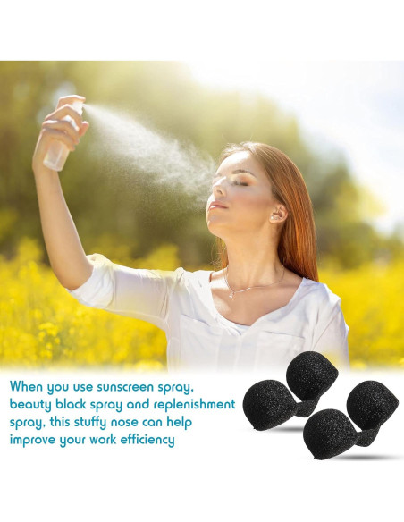 30 Filtros Nasales Desechables Nuanchu para Spray Bronceado