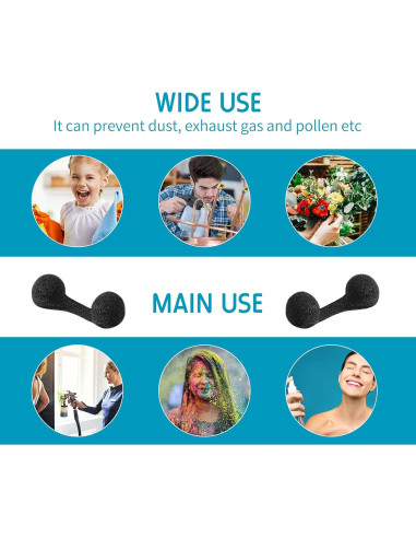 30 Filtros Nasales Desechables Nuanchu para Spray Bronceado