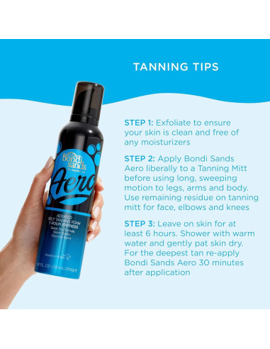 Espuma Autobronceadora Bondi Sands Aero 1 Hr + Guante Aplicación