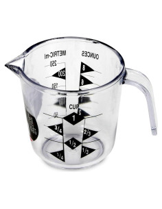 Taza Medidora de Plástico Chef Craft 1 Taza Transparente