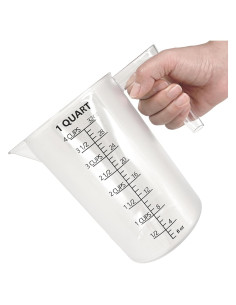 Taza Medidora de Plástico MiziDo 1000ml con Mango Ergonómico