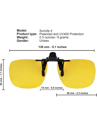 Gafas de sol clip Success Eyewear polarizadas para recetadas