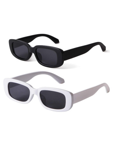 Gafas de sol rectangulares ADE WU unisex retro 90s UV400