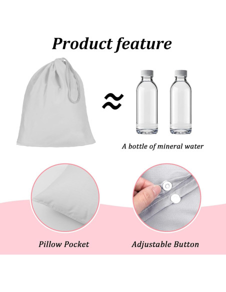 Saco de Sueño Autobronceador CIATBYYJ Gris Transpirable 208x119cm