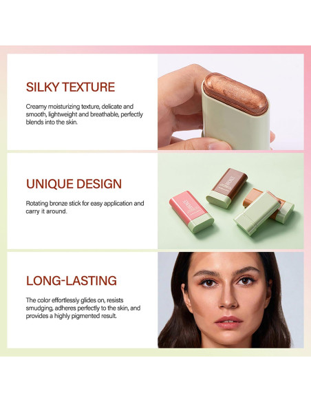 Barra Bronceadora Mysense 19g - Iluminador Facial Brillo Suave